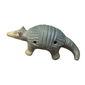 Vintage Mexican Armadillo Ocarina Flute Musical Instrument